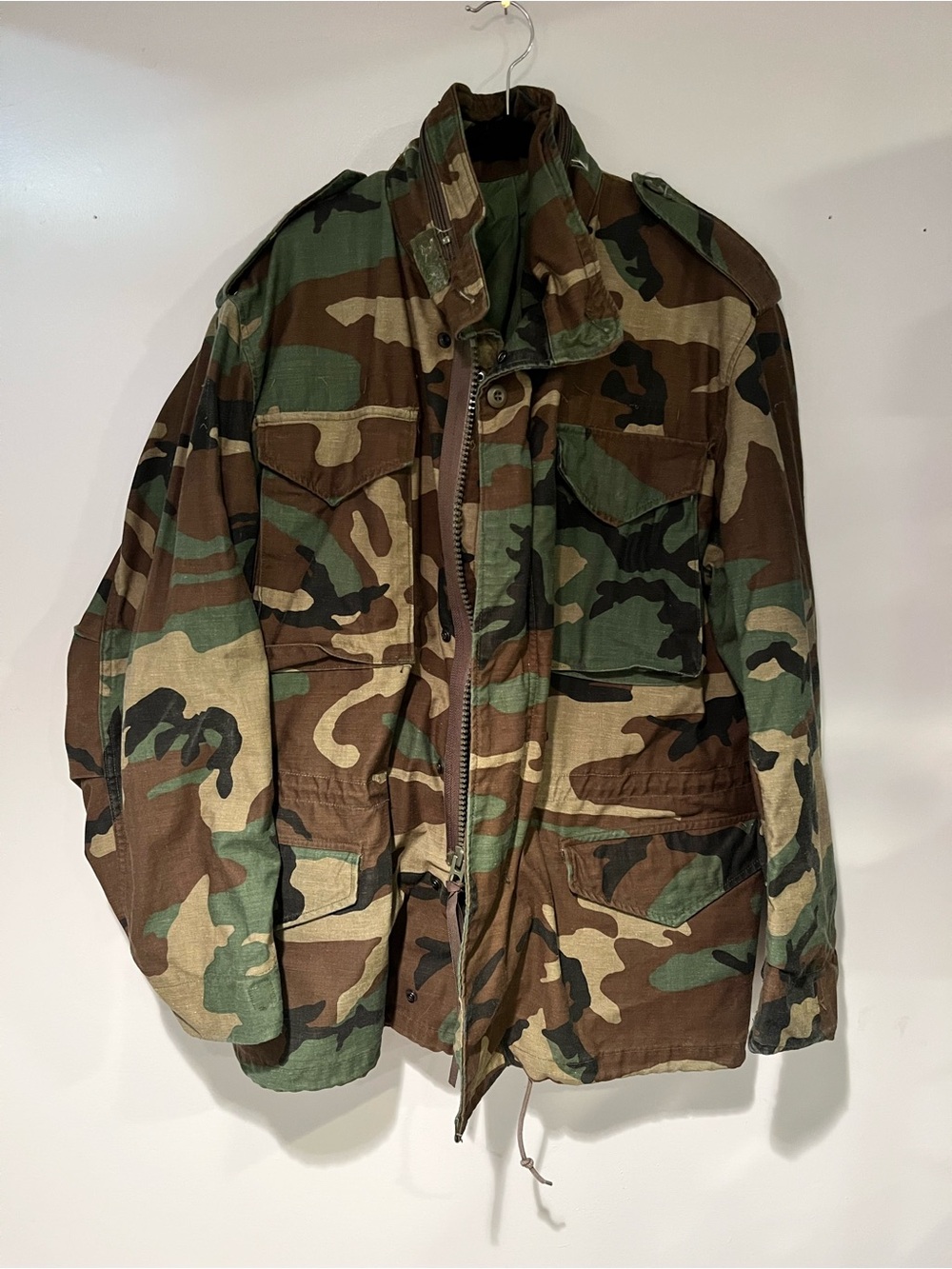 American Apparel Woodland Camo Field Jacket - Green/Brown